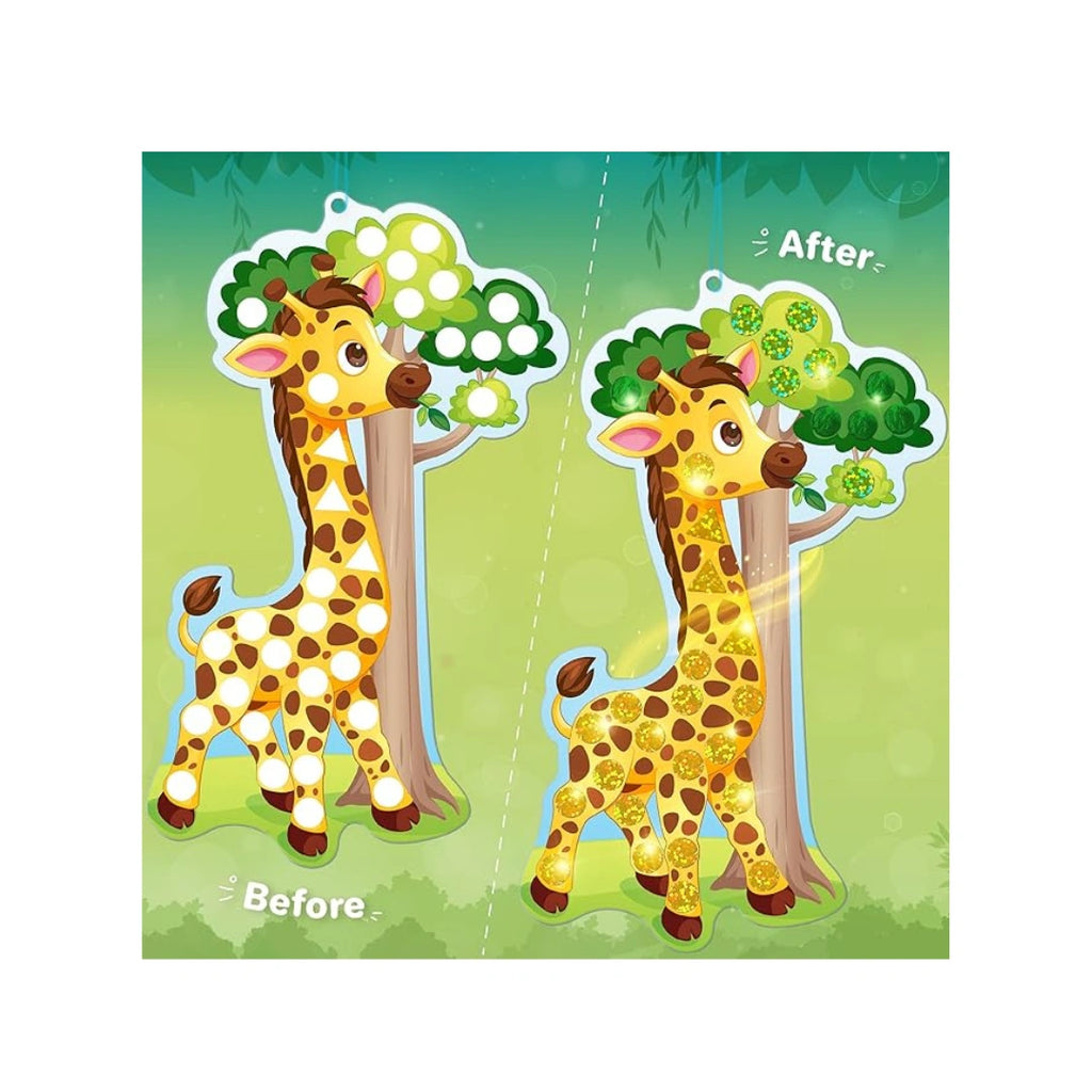 Animal mosaic foil sticker craft kit
