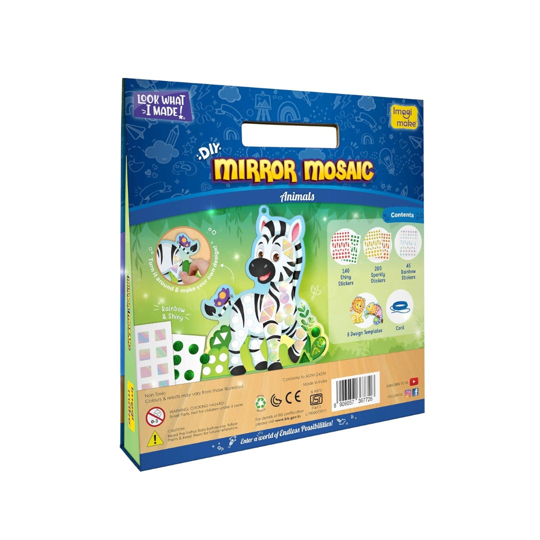 Animal mosaic foil sticker craft kit