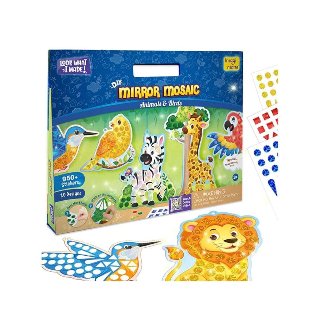 Animals and birds mosaic sticker kit