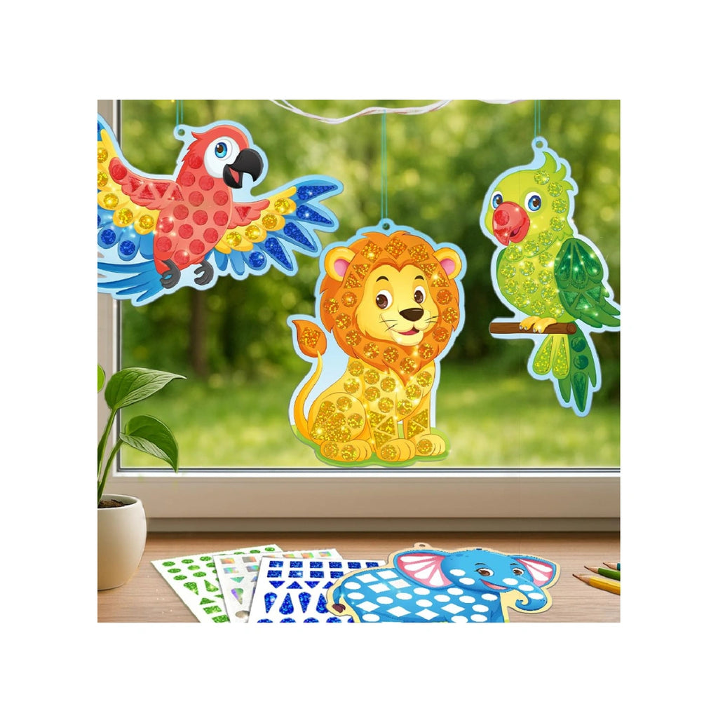 Animals and birds mosaic sticker kit