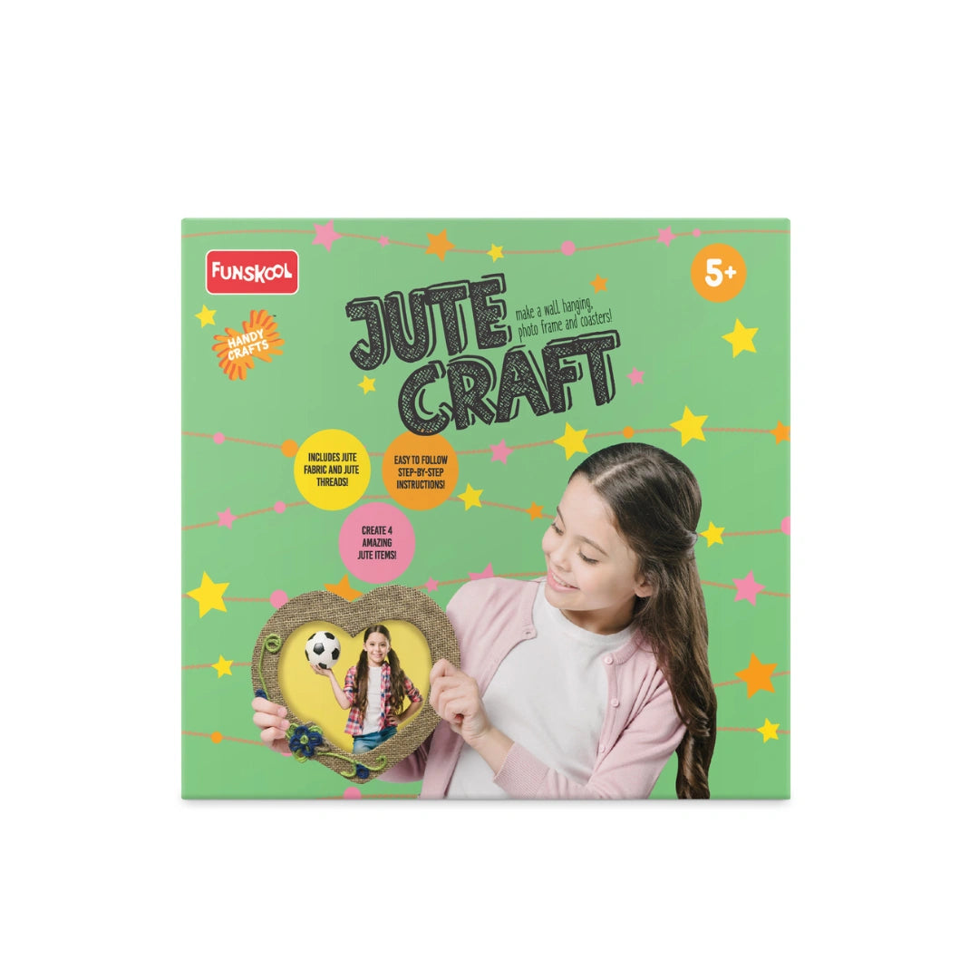 Eco-Friendly Art & Craft Activity Kit with Natural Jute Fabric & Threads