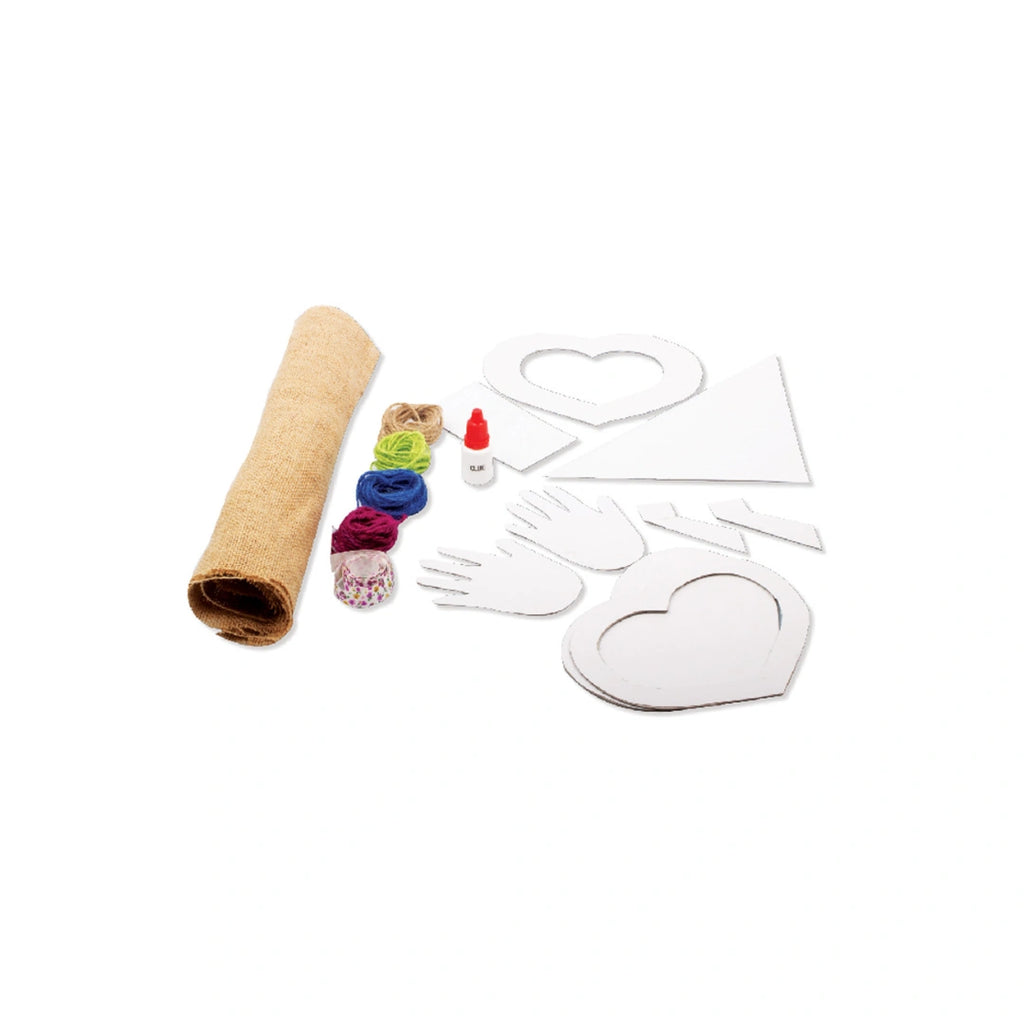Eco-Friendly Art & Craft Activity Kit with Natural Jute Fabric & Threads