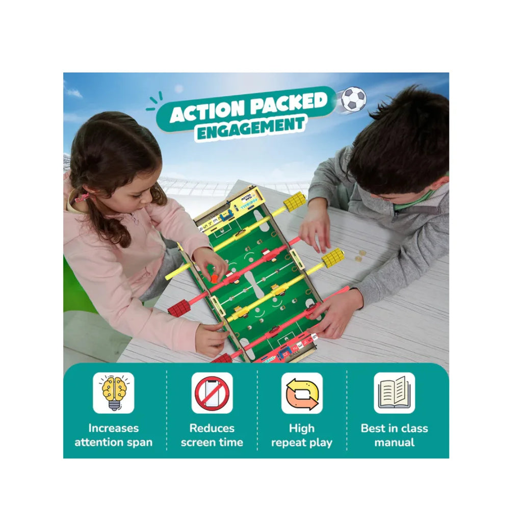 DIY Foosball Table for Kids Ages,Indoor Soccer Game,STEM Science Toy (6-12)