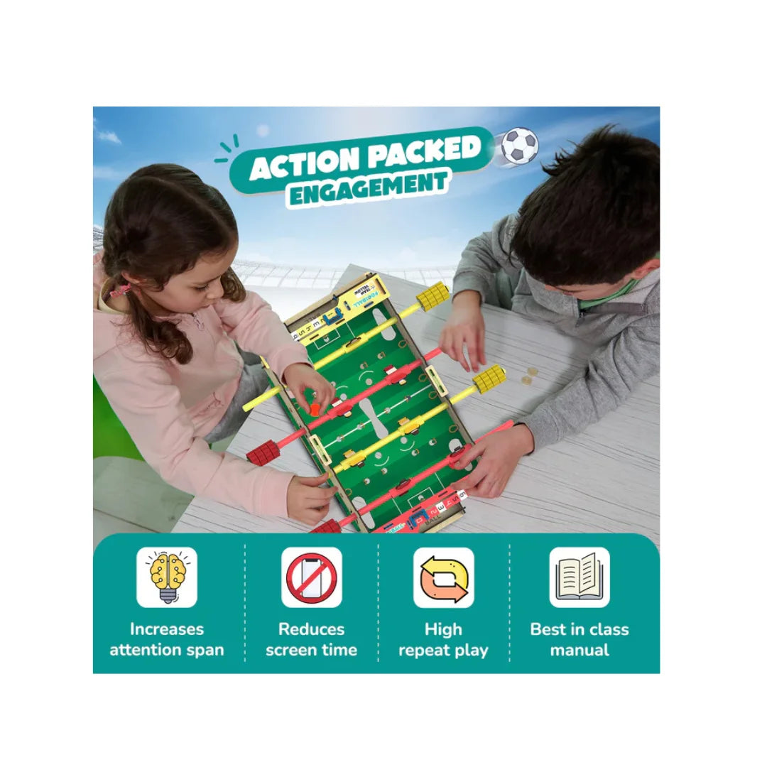 DIY Foosball Table for Kids Ages,Indoor Soccer Game,STEM Science Toy (6-12)