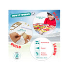 DIY Foosball Table for Kids Ages,Indoor Soccer Game,STEM Science Toy (6-12)
