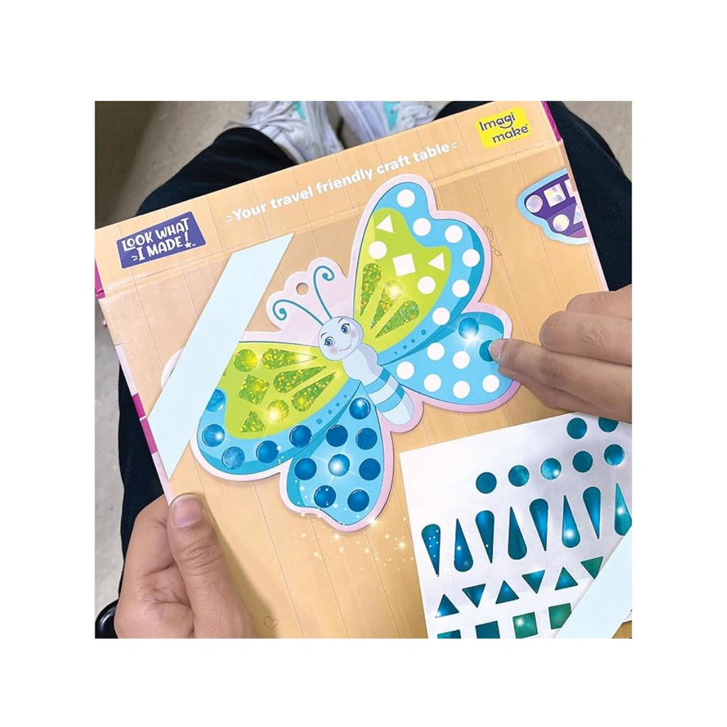 Butterfly and peacock mosaic sticker kit