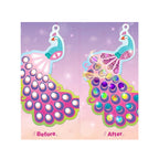 Butterfly and peacock mosaic sticker kit