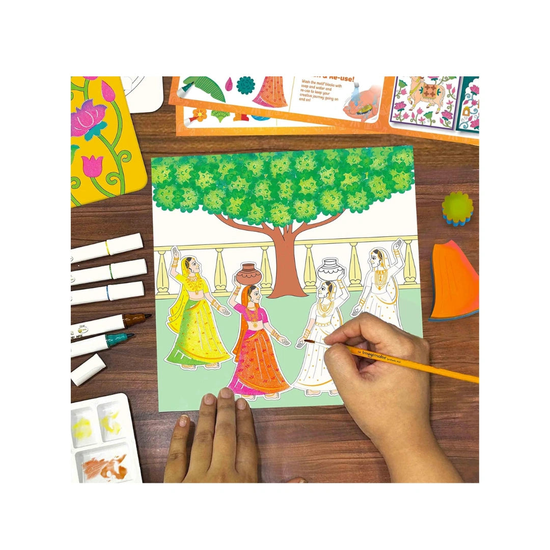 painting and block printing art kit