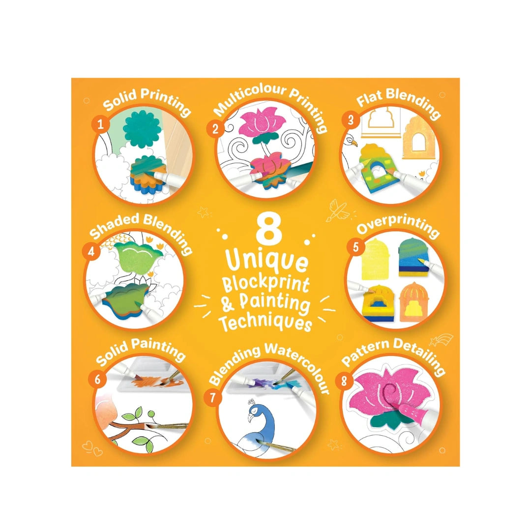 painting and block printing art kit