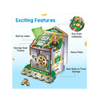DIY Piggy Money Bank for Kids,Smart Locking System with 2 Keys,Stores Notes & Coins,Build Savings Skills in Kids (6-12 Years)
