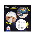 DIY Solar System Kit for Kids,Gear-Driven Working Model of Planets,Build, Rotate & Explore Astronomy,Learn Solar System & Science Facts (8-14 Years)