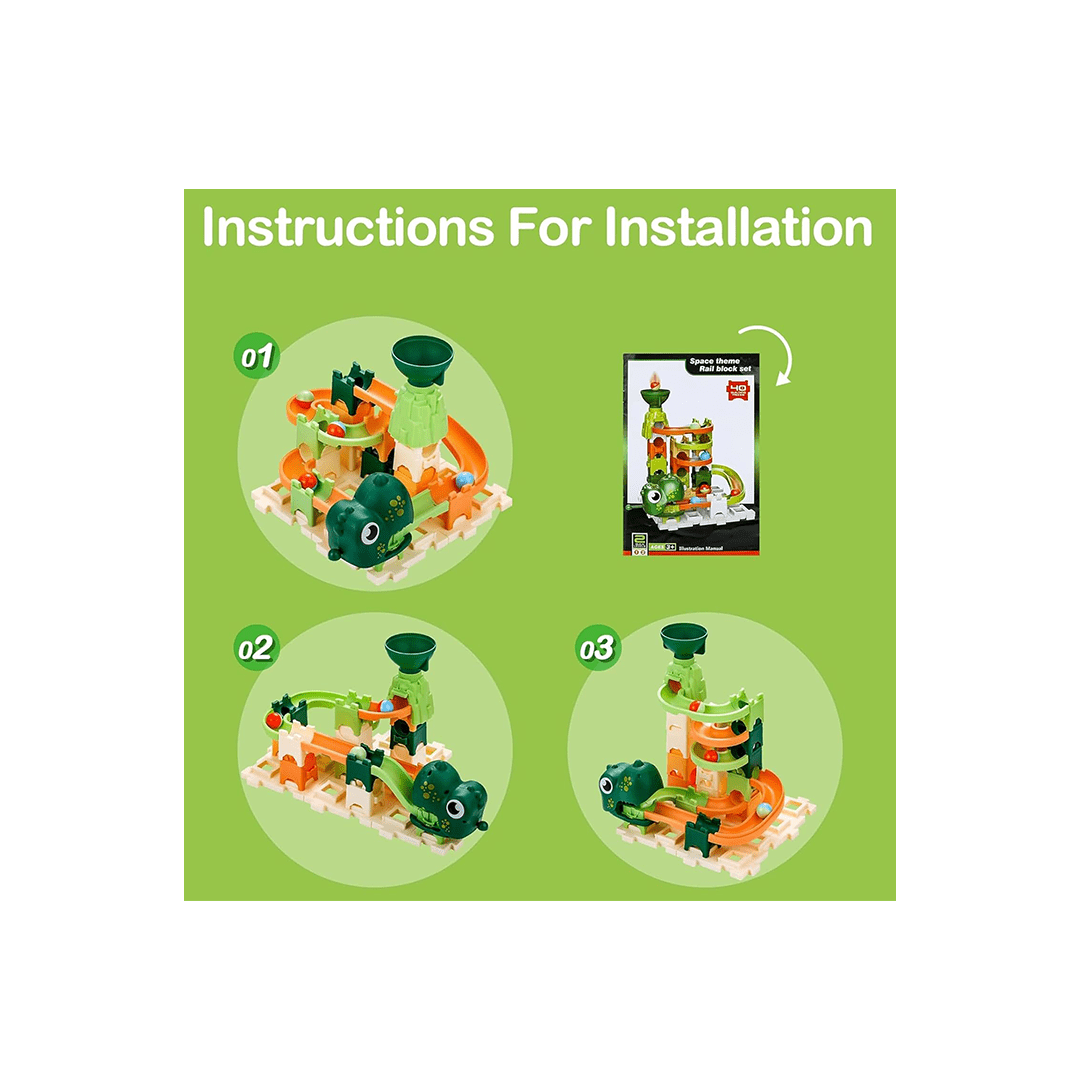 Baan Toys Toys Baan Toys Ball Dash Track Block Track for Kids DIY Building Blocks Assembled Track For Kids (3 Years+)