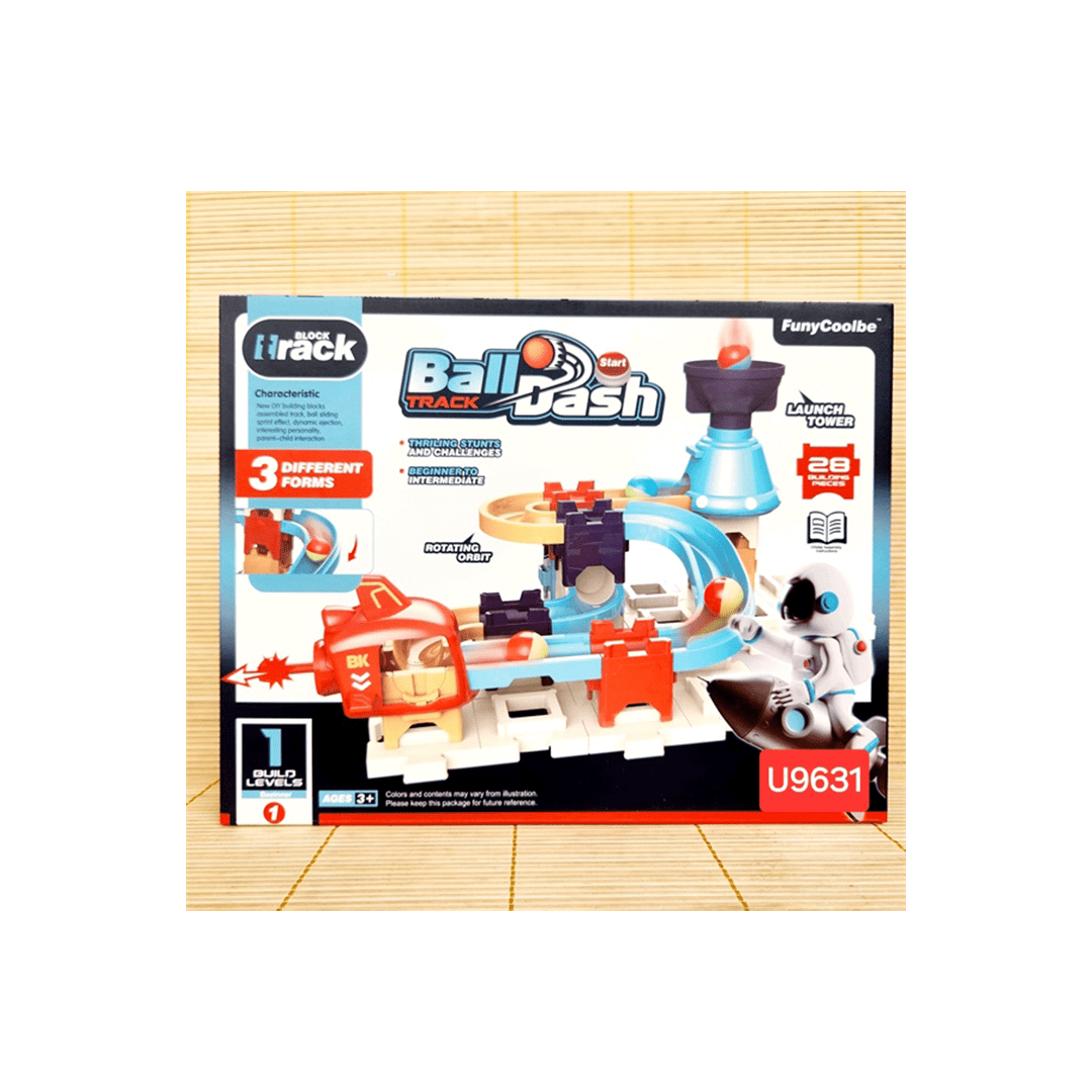 Baan Toys Toys Baan Toys Ball Dash Track Block Track for Kids DIY Building Blocks Assembled Track For Kids (3 Years+)