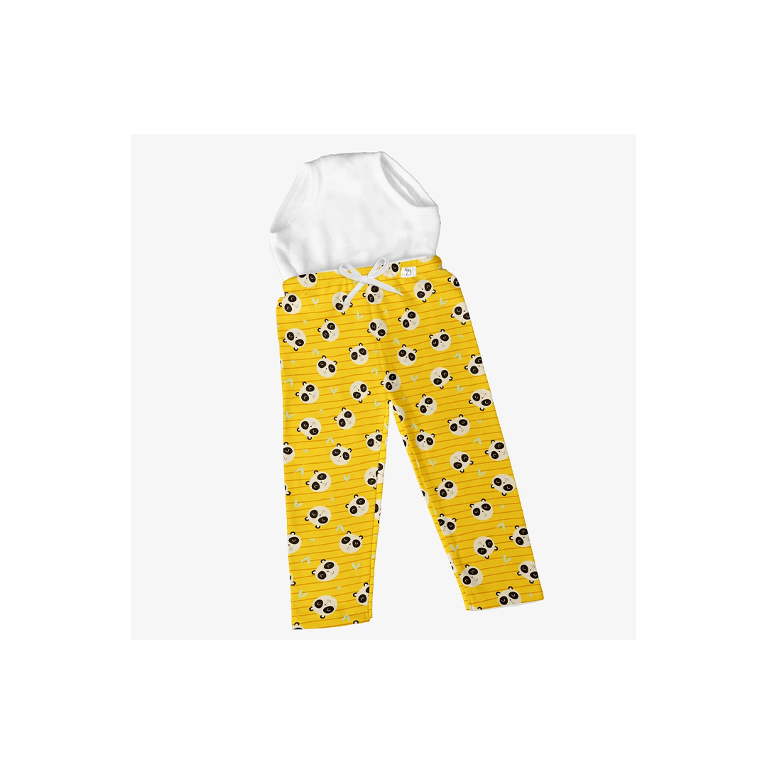 SuperBottoms Baby Care SIZE 0(9M-1Y) / Panda SuperBottom Diaper Pajama Pants with Drawstring