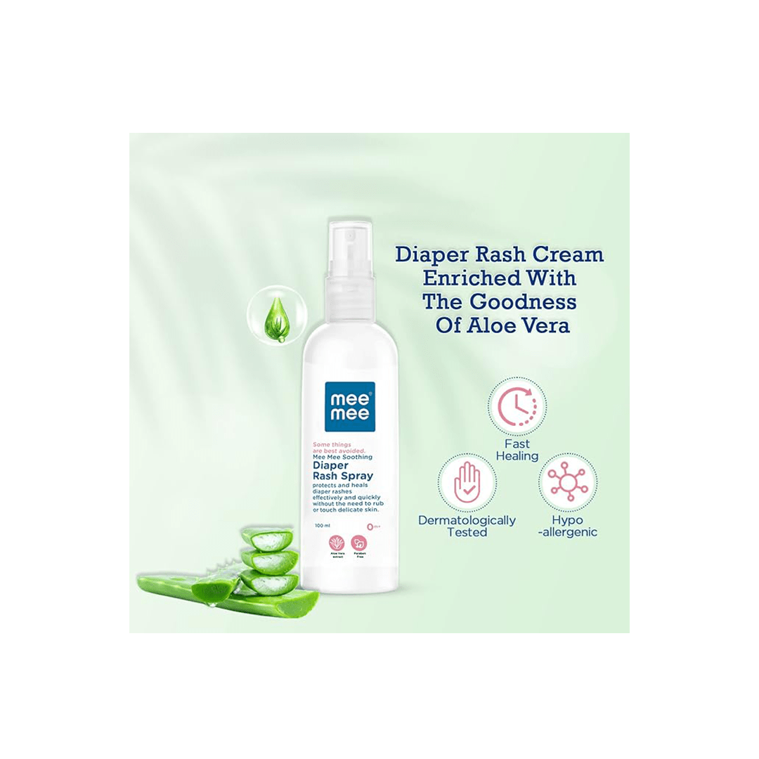 Mee Mee Baby Care Mee Mee Soothing Diaper Rash Spray 100ml (0-3 Years)