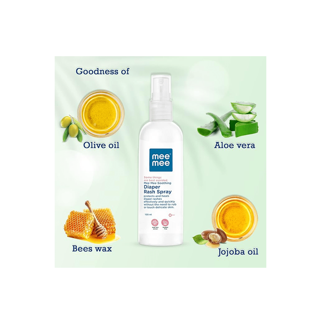 Mee Mee Baby Care Mee Mee Soothing Diaper Rash Spray 100ml (0-3 Years)