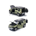 Diecast metal toy car with pull-back action