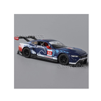 Diecast metal toy car with pull-back action