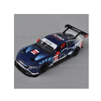 Diecast metal toy car with pull-back action