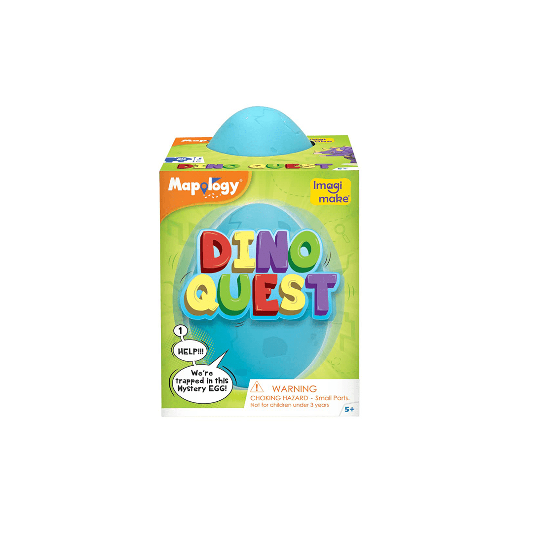Imagimake Toys Imagimake Mapology Dino Quest - 3D Puzzle Dinosaur Toys - Surprise Dino Egg (5-7 Years)