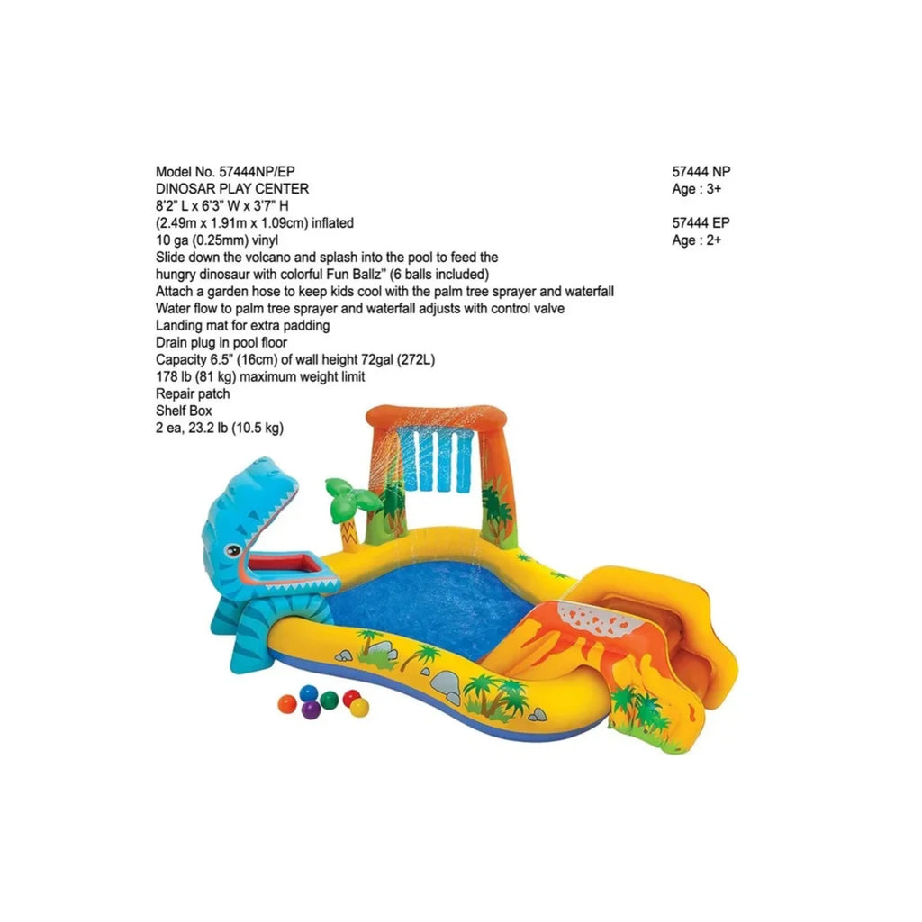 Intex Dinosaur Spray Water Play Center with Inflatable Swimming Pool,