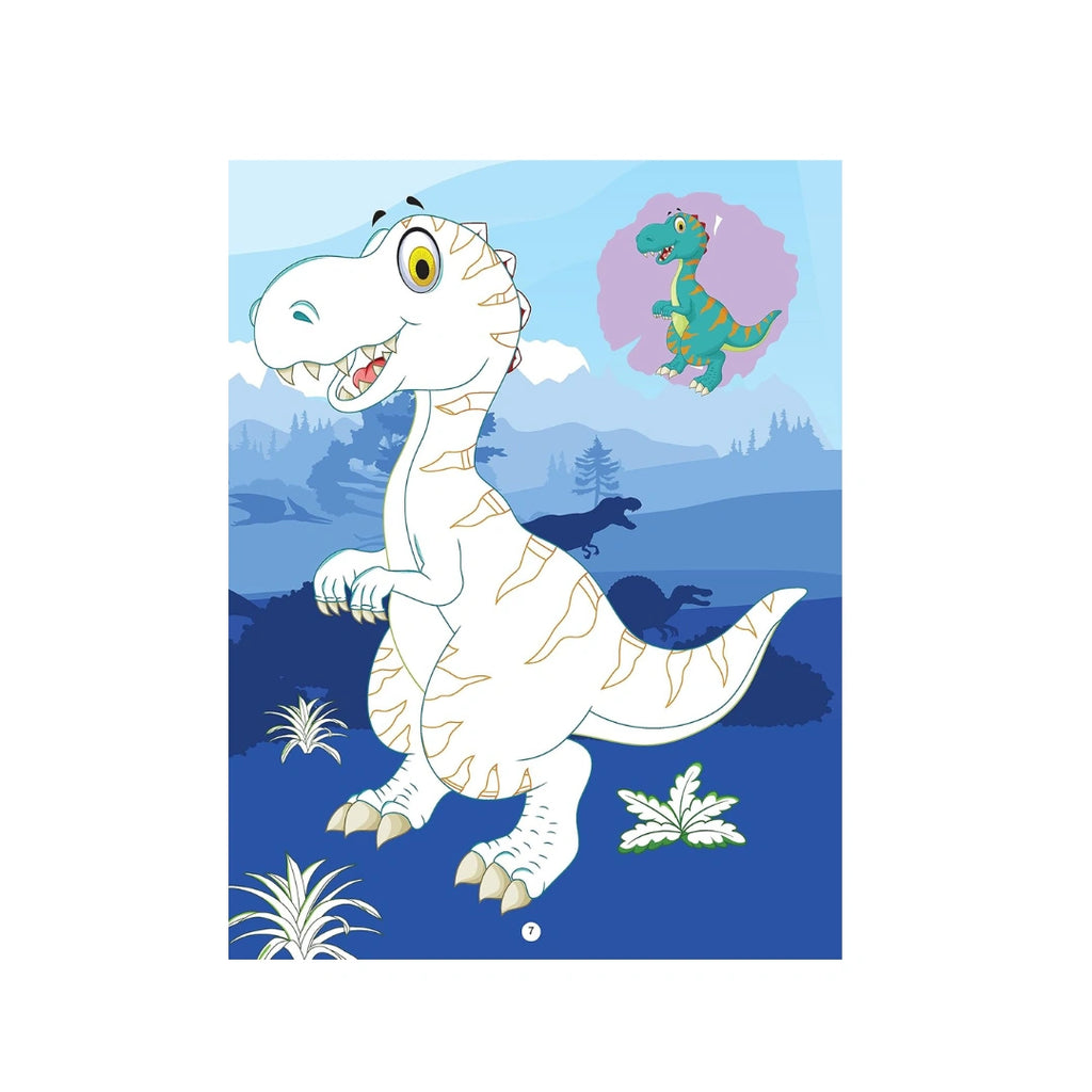 Dinosaur Coloring Guide Book