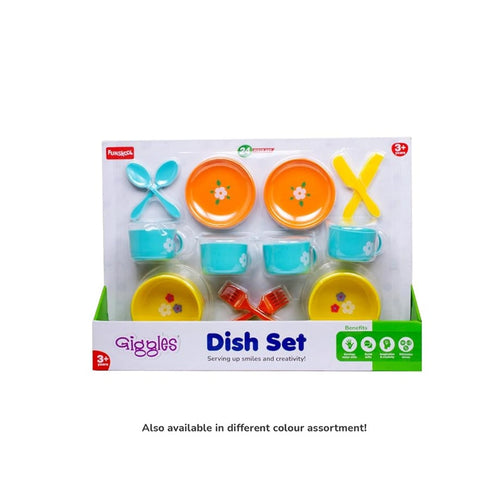 Dish Set,Toy Kitchen Play Set for Kids for Kids,High-Quality,Non-Toxic Plastic,To Improve Motor Skills,Social Interaction (3 Years+)