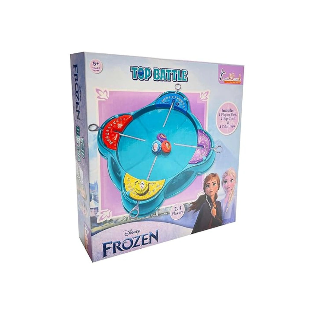 Frozen spinning top battle game