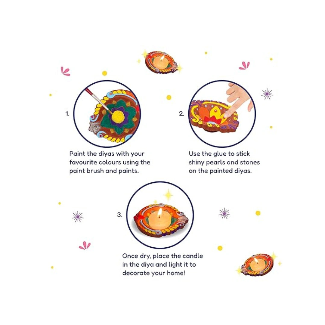 Diya decor craft kit for kids