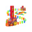 Baan Toys Toys Baan Toys Domino Toy Train Set 60 Pcs Domino Block Set, Domino Rally Train Model with Lights and Sounds Construction and Stacking Toys (3 Years+)