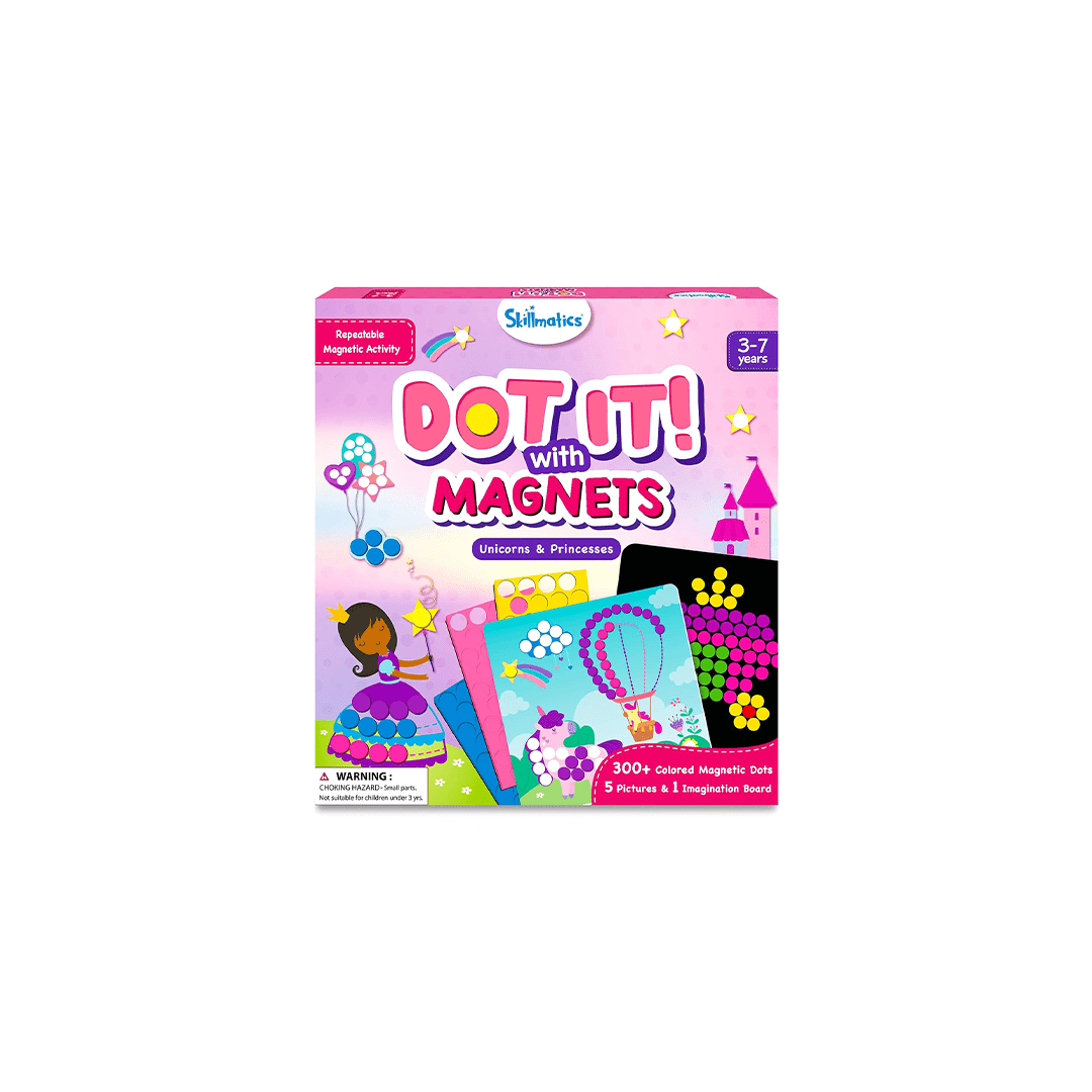 Skillmatics Toys Skillmatics Dot It with Magnets - Unicorns & Princesses | Repeatable Magnetic Art Activity (ages 3-7)