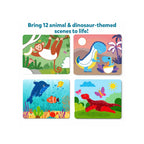 Animals dinosaurs sticker art kit