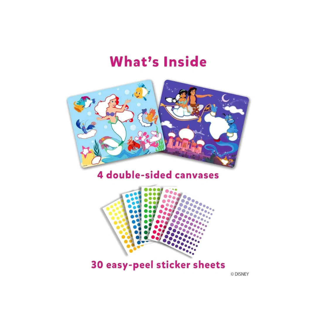 Disney Princess Dot It sticker activity kit for kids with 500+ stickers 
