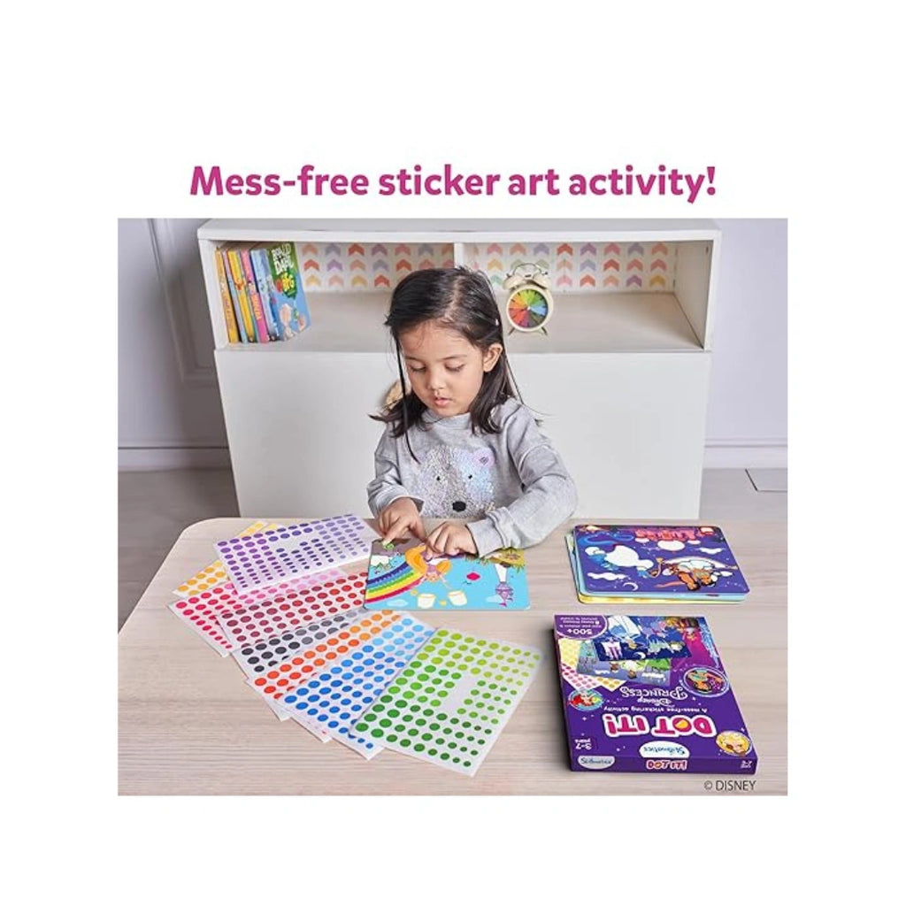 Disney Princess Dot It sticker activity kit for kids with 500+ stickers