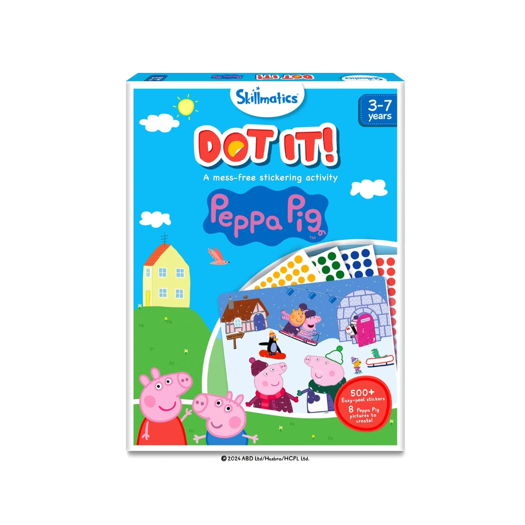 Peppa Pig sticker art activity kit for kids.