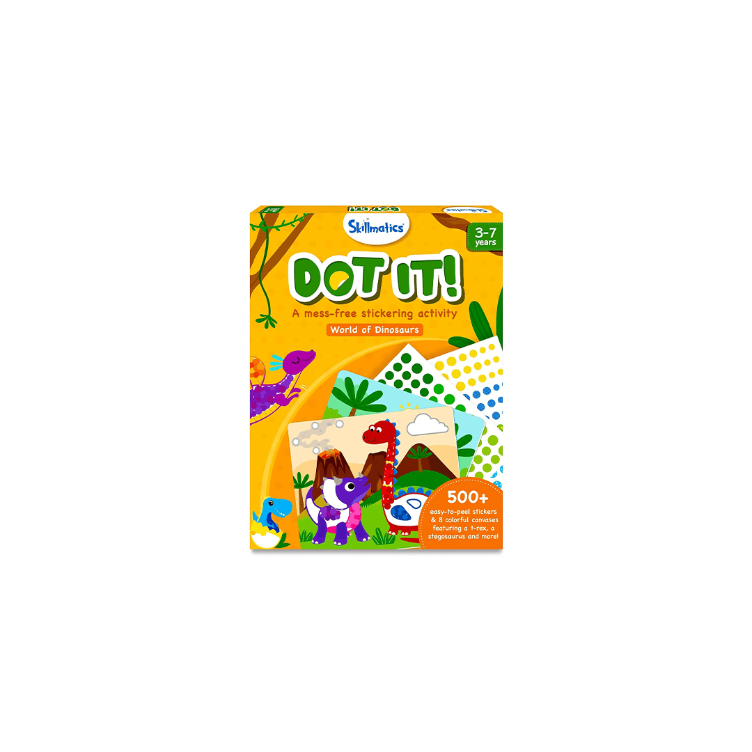 Skillmatics Toys Skillmatics Dot it! - World of Dinosaurs | No mess sticker art (ages 3-7)