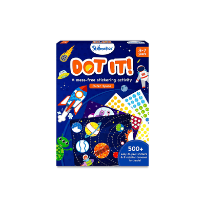 Skillmatics Art And Craft Kit Skillmatics Dot it! - Outer Space | No mess sticker art (ages 3-7)