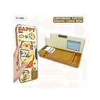 Stationery Organizer Box with Built-in Sharpener & Pen Holder