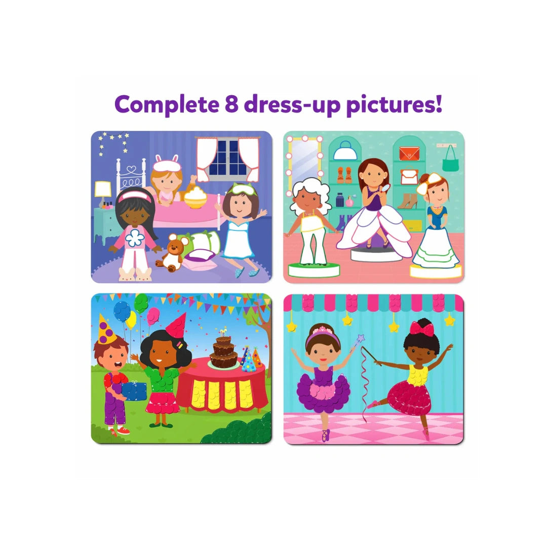 No-Mess Creative Sticker Activity Set with Fashion & Dress-Up Art Fun for Kids