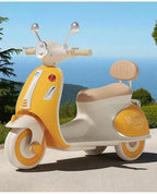 Star Vintage Vespa Battery Operated Bike for Kids, Ride on Toys Kids Bike Scooty Double Motor with Remote Control | Baby Rechargeable Battery Bike | Electric Bike for Kids (2 Years+) Color as Per Availability