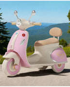 Star Vintage Vespa Battery Operated Bike for Kids, Ride on Toys Kids Bike Scooty Double Motor with Remote Control | Baby Rechargeable Battery Bike | Electric Bike for Kids (2 Years+) Color as Per Availability