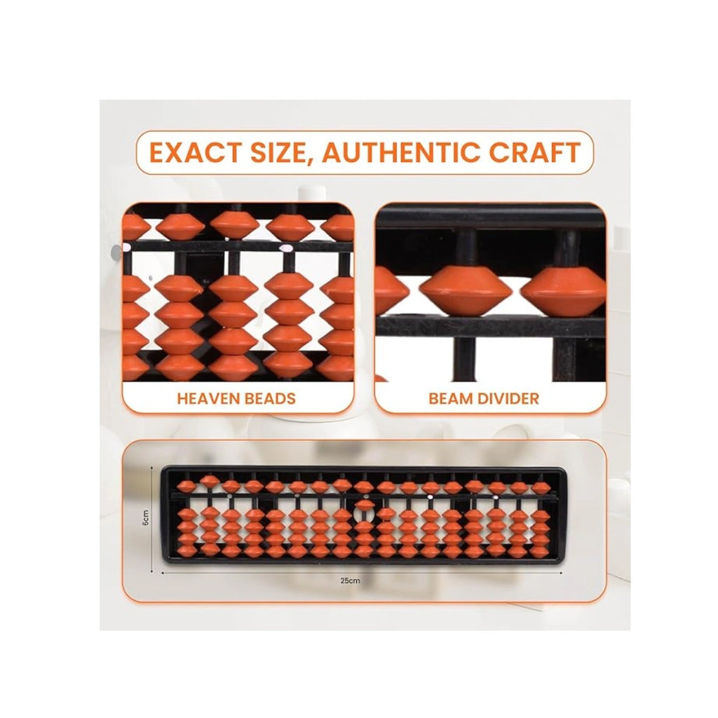 Colorful abacus toy for kids learning counting and math.
