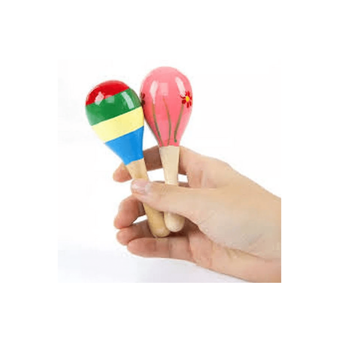 Extrokids Toys Extrokids Wooden Egg Bell Rattle (3 Months+)