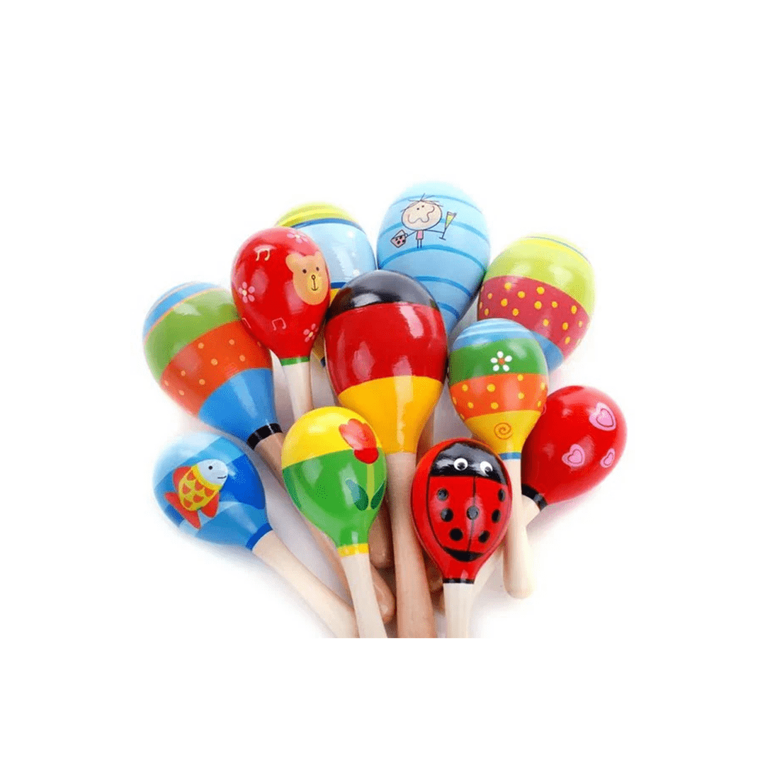 Extrokids Toys Extrokids Wooden Egg Bell Rattle (3 Months+)