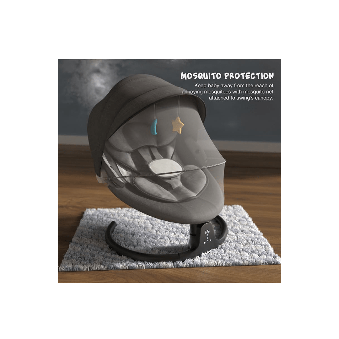 Baybee Other Gears Baybee Lullabies Automatic Electric Baby Swing Cradle with Adjustable Swing Speed, Recline and Bluetooth