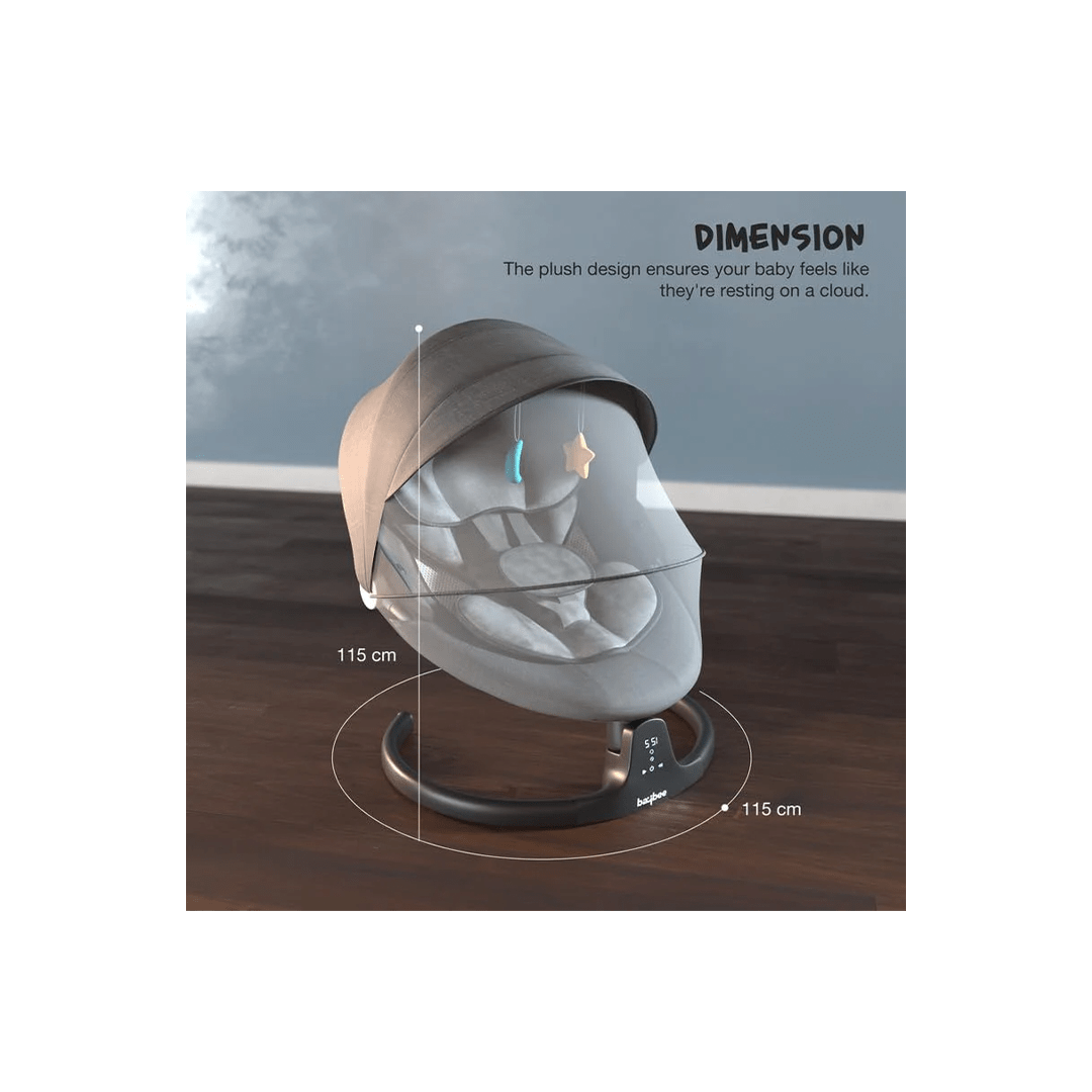 Baybee Other Gears Baybee Lullabies Automatic Electric Baby Swing Cradle with Adjustable Swing Speed, Recline and Bluetooth