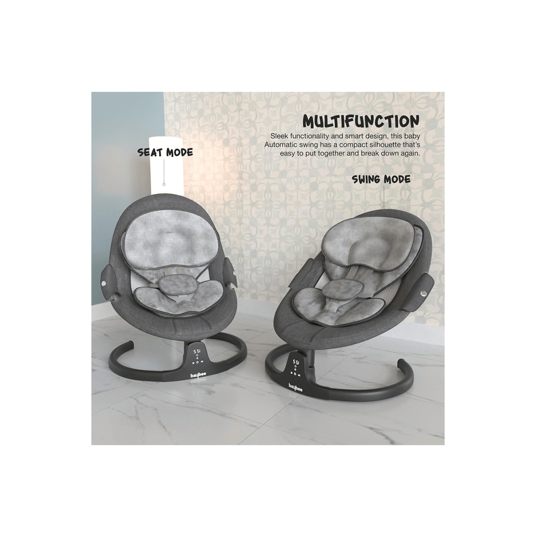 Baybee Other Gears Baybee Lullabies Automatic Electric Baby Swing Cradle with Adjustable Swing Speed, Recline and Bluetooth