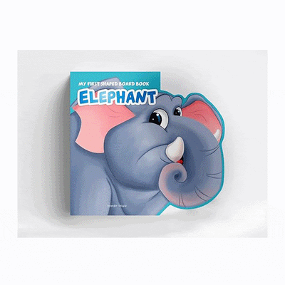 Magic Lamps Books My First Shaped Board book - Elephant, Die-Cut Animals, Picture Book for Children