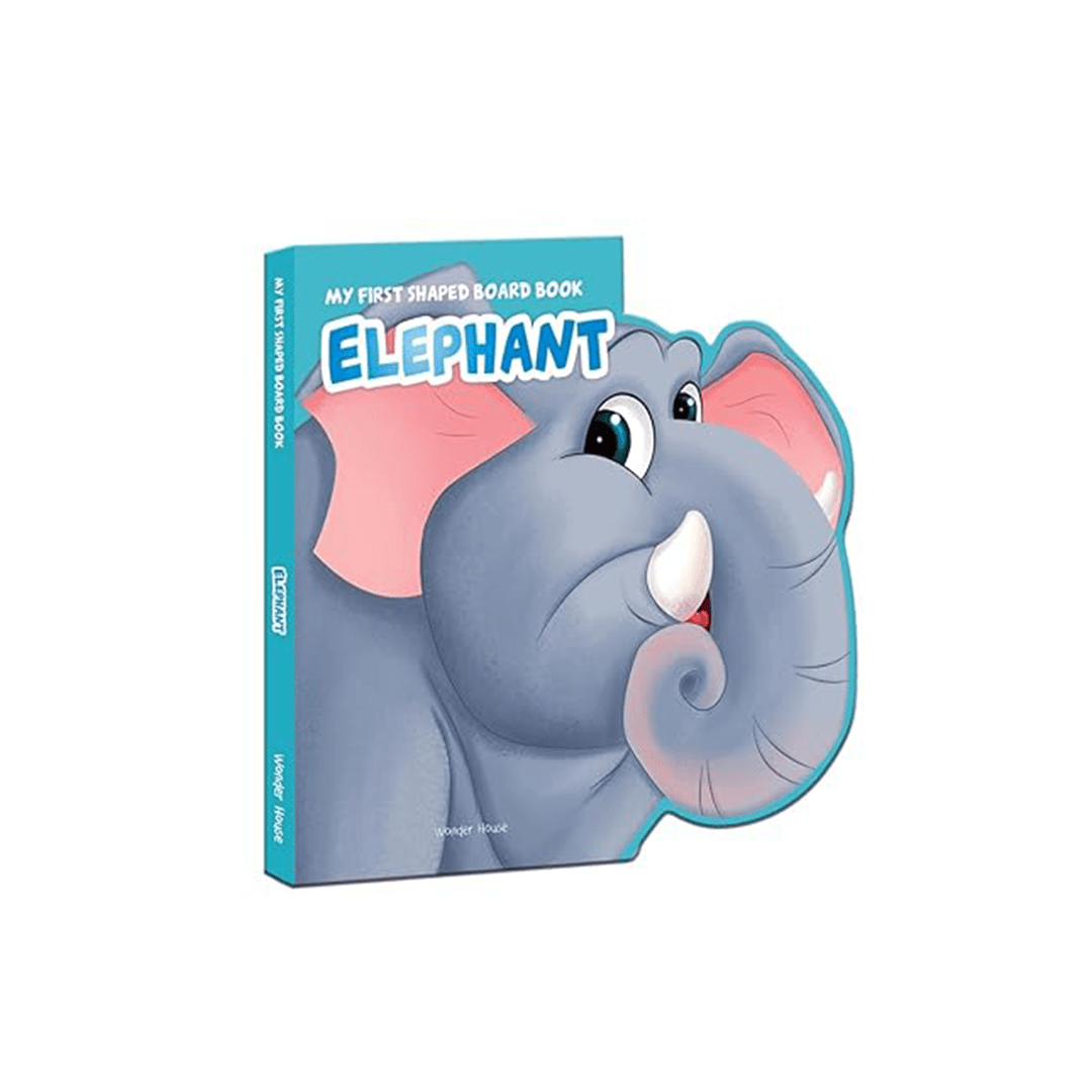 Magic Lamps Books My First Shaped Board book - Elephant, Die-Cut Animals, Picture Book for Children