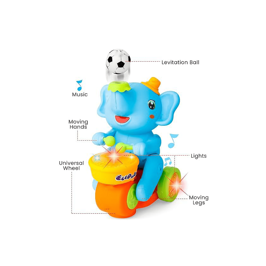 Baan Toys Toys Baan Toys Elephant Musician Toy, With Levitation Ball on Nose Along for Baby Toys (3 years+)